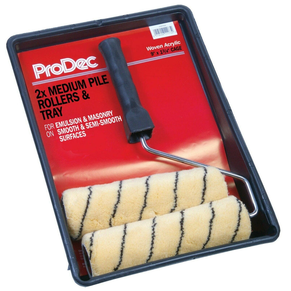 ProDec 9&quot; x 1.75&quot; Medium Pile Woven Twin Head Roller &amp; Tray Kit