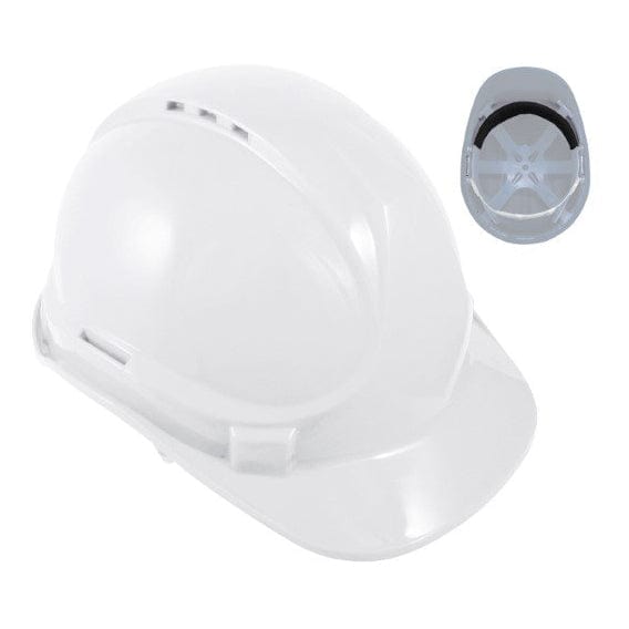 Blackrock 6 Point Safety Hard Hat White